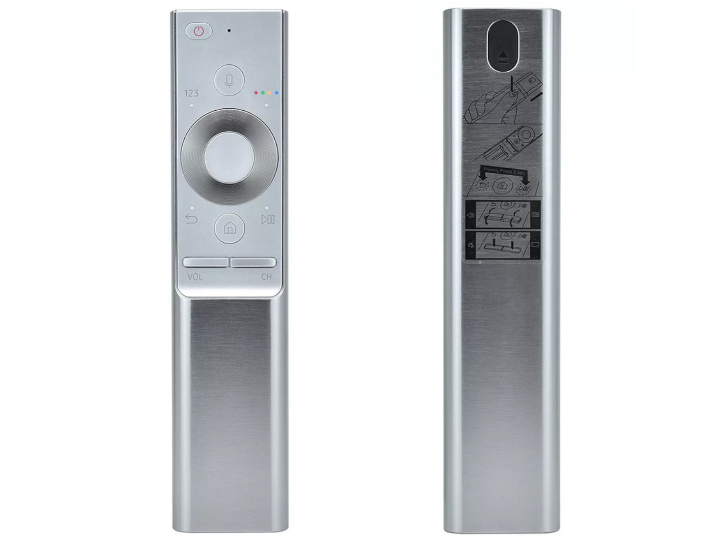 azurano Fernbedienung Universal 1300 V1 - Aluminium Gehäuse, Sprachfunktion - für SAMSUNG BN59-01265A, BN59-01270A, BN59-01272A, BN59-01274A, BN59-01291A, BN59-01300 G H J F - für QLED UHD 4K 3D TV - Bild 1