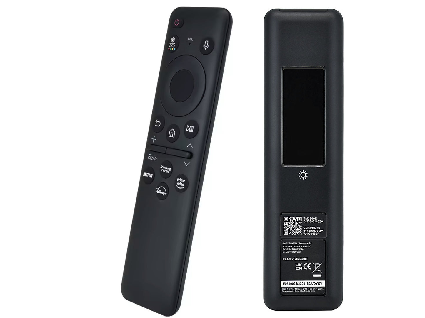 azurano Fernbedienung für SAMSUNG BN59-01432D, BN59-01432A, TM2360E, SOLAR, USB-C, VOICE - Sprachfernbedienung - Bild 1