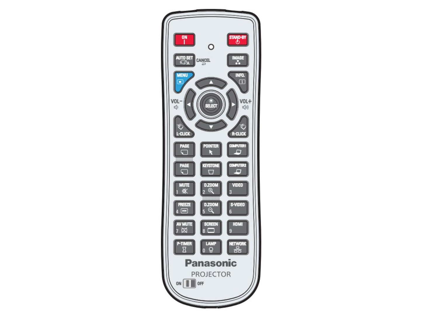 PANASONIC Fernbedienung 6451049759 original - Bild 1