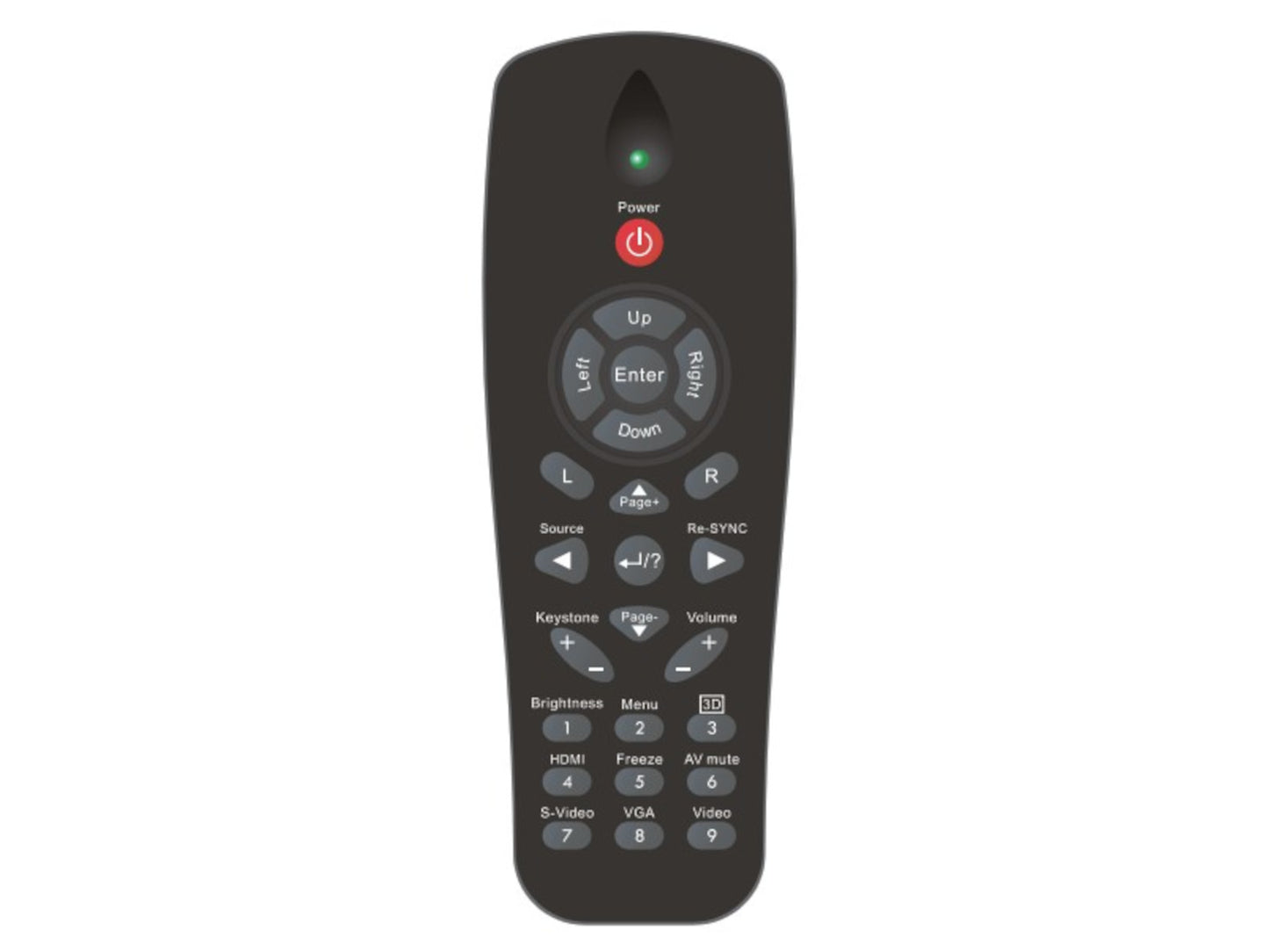 azurano Fernbedienung für OPTOMA BR-3057L, 45.8JA01G001 - Bild 1