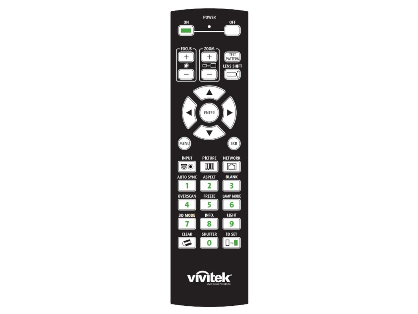 VIVITEK 5041844300 Original Fernbedienung - Bild 1