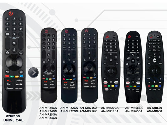 azurano Universal Fernbedienung für alle LG Magic Remote 2024 - 2015 OLED NanoCell QNED 8K 4K UHD HD TV - OHNE Maus & Sprache - MR24GA MR23GA MR22GA & GN MR21GA MR20GA MR19BA MR18BA MR650A MR650 MR600 - Bild 2