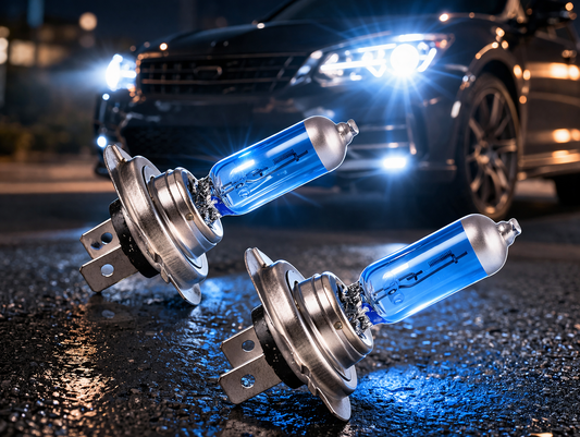 MARUTA SUPER WHITE H7 55W Halogenlampe für Scheinwerfer, Abblendlicht, 5500 K Xenon-Effekt, langlebiges Quarzglas, ECE E4 - Bild 2