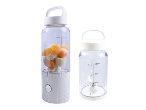 vitaliano tragbarer Smoothie Maker to go im Bundle mit extra Flasche, 500ml, USB, spülmaschinenfest, leichter Mixer für Frische unterwegs, dt. Anleitung - Bild 4