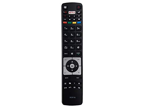 azurano Fernbedienung RC5118 für TELEFUNKEN 4K UHD SmartTV aus 2016 - 2018 mit Direkttasten für Netflix & YouTube - Bild 8