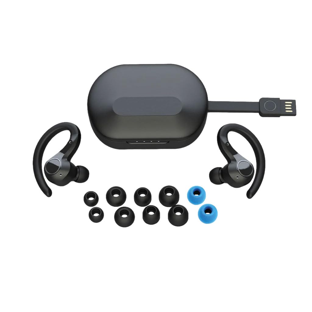 SonidoLab Sensory Sport ANC True Wireless In-Ear Bluetooth Kopfhörer, kabellos, 70h Wiedergabe, Active Noise Cancelling, IP66, ANC App, kabellose Ladebox, 3 Soundmodi + Filmodus - Bild 10