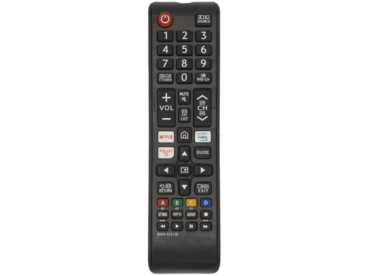 azurano BN59-01315B - Universal - Fernbedienung für 2018 - 2022 SAMSUNG UE Quantum Crystal QLED UHD 4K Smart TV Serien - TU RU Q AU BU LS T UN QN - Direkttasten für Netflix, Prime Video & Rakuten - Bild 10