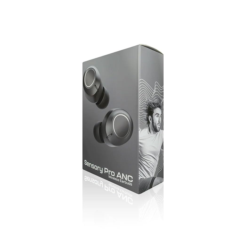 SonidoLab Sensory Pro ANC Wireless Earbuds kabellose Bluetooth In-Ear Kopfhörer, 36h Wiedergabe, 24h mit ANC, Dual Connect, kleinere Passform, Touch-Control - Bild 9