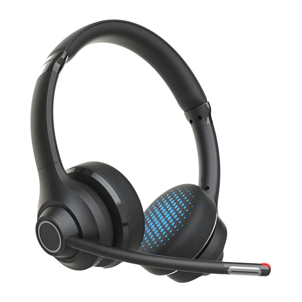 SonidoLab Vibe Wireless On-Ear Headset mit Mikrofon – 45+ h Akku, Bluetooth & Kabel, Multipoint-Headset für PC, Laptop, Gaming & Homeoffice - Bild 7