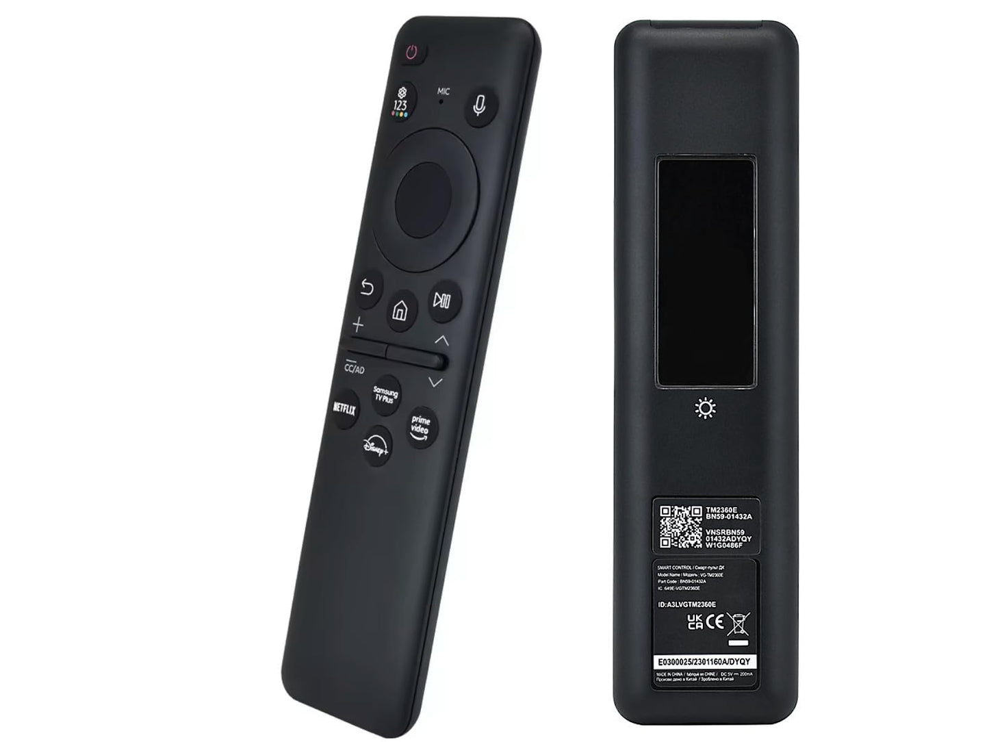 azurano Fernbedienung für SAMSUNG BN59-01432D, BN59-01432A, TM2360E, SOLAR, USB-C, VOICE - Sprachfernbedienung - Bild 7
