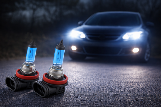 MARUTA SUPER WHITE H8 35W Halogenlampe für Nebelscheinwerfer, Tagfahrlicht, 5500K Xenon-Effekt, langlebige hochwertige Xenon-Gas Quarzglas Birne, ECE Prüfzeichen - Bild 2