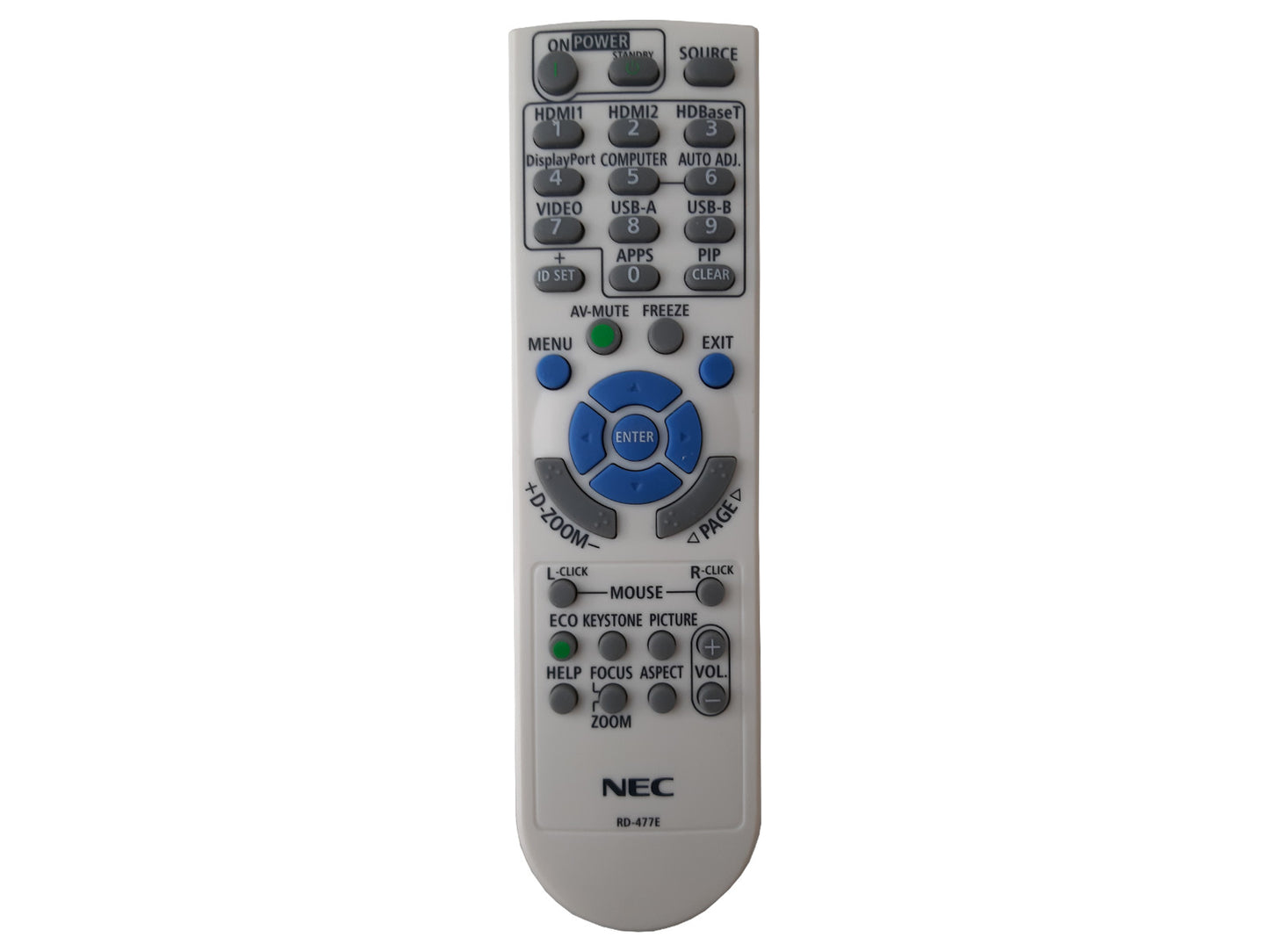 NEC RD-477E, 7N901171, 7N901261, RMT-PJ39 - RD-472E, 393004710 Original Fernbedienung - Bild 1