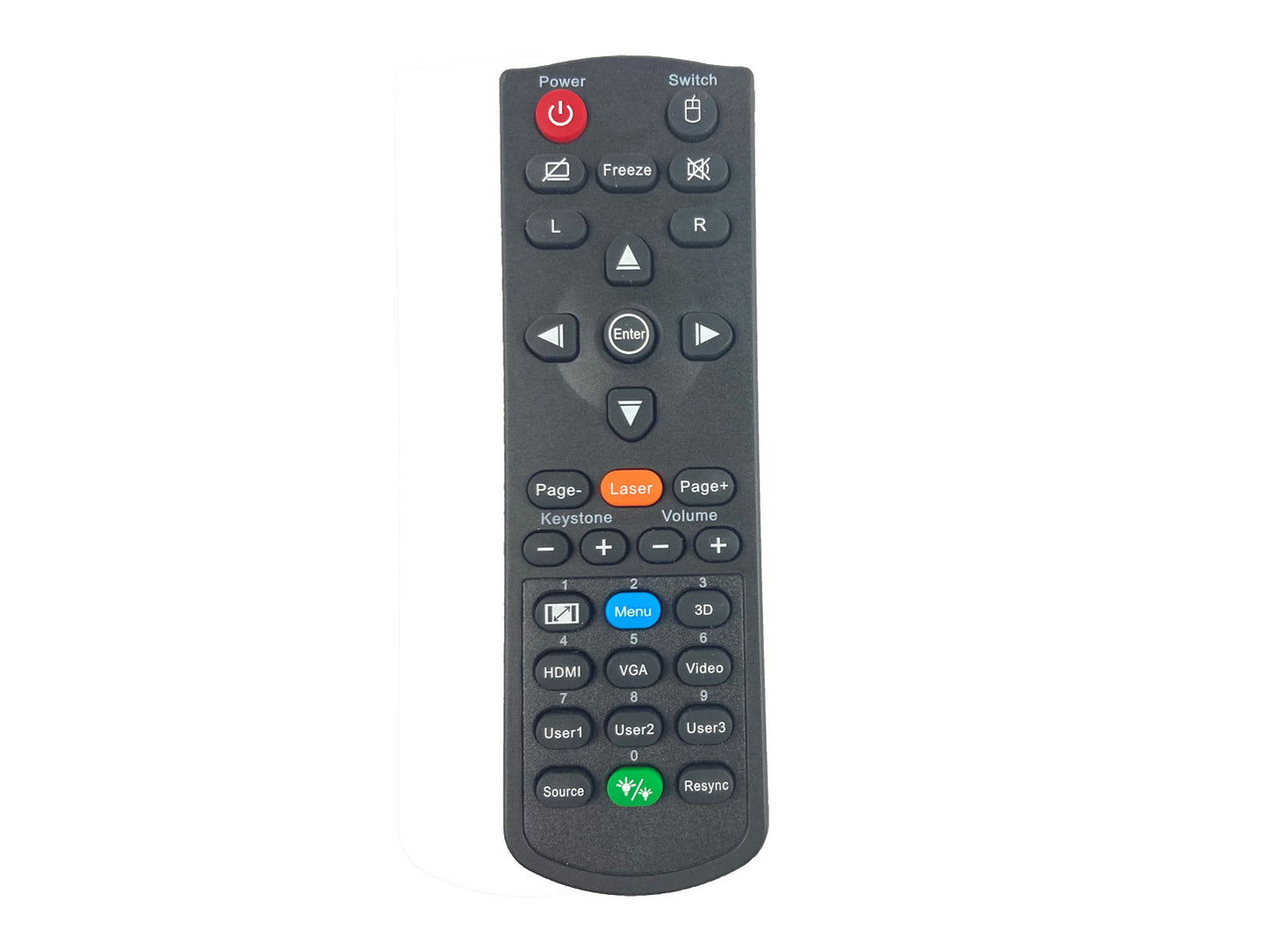 OPTOMA Fernbedienung BR-5053C, BR-5080C, BR-5011L, SP.72702GC01, SP.70103GC01, 45.72701G001, 45.72101G001, 45.72701G002 original - Bild 1