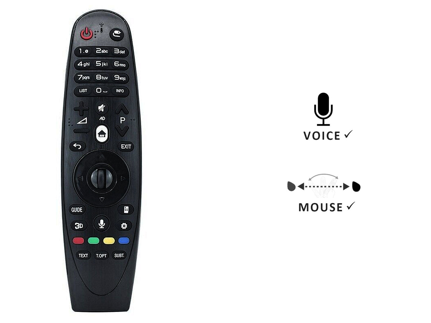 azurano Fernbedienung Magic Remote AN-MR600, AKB74495301, AKB74495302 für 2015 LG Smart TV mit Sprachsteuerung, Mausfunktion - Bild 7