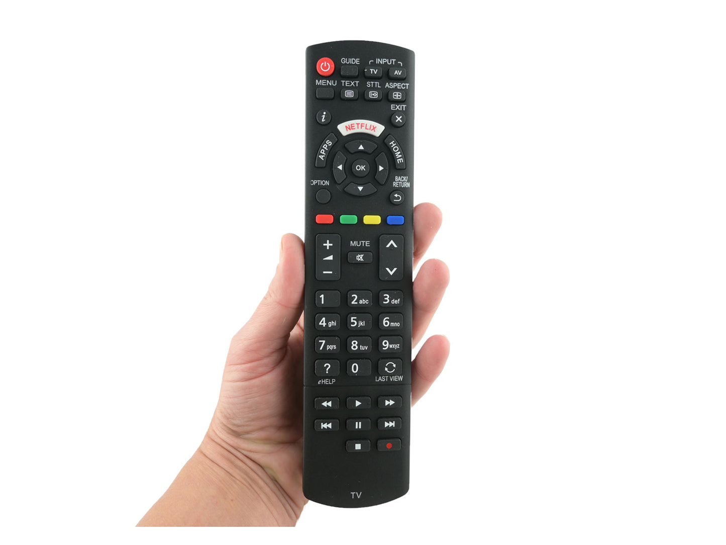 azurano Fernbedienung für PANASONIC N2QAYB001009 - TX-32CS510B E, TX-40CS520B E, TX-40DX600E, TX-49DX600E, TX-50CS520B E, TX-55CS520B E, TX-55CS520B E ... - Bild 2