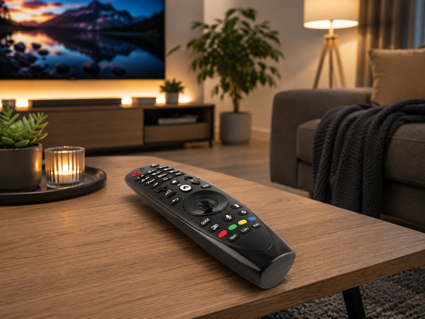 azurano Fernbedienung Magic Remote AN-MR600, AKB74495301, AKB74495302 für 2015 LG Smart TV mit Sprachsteuerung, Mausfunktion – Bild 5