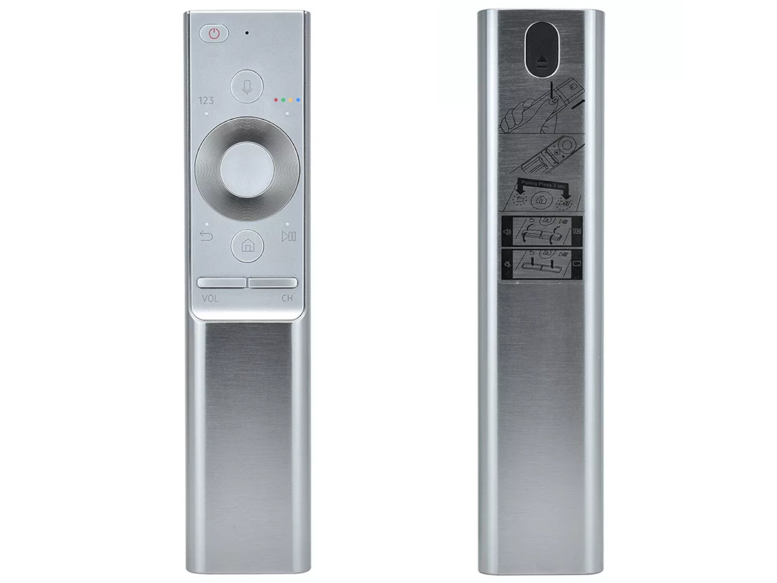 azurano Fernbedienung Universal 1300 V1 - Aluminium Gehäuse, Sprachfunktion - für SAMSUNG BN59-01265A, BN59-01270A, BN59-01272A, BN59-01274A, BN59-01291A, BN59-01300 G H J F - für QLED UHD 4K 3D TV - Bild 1