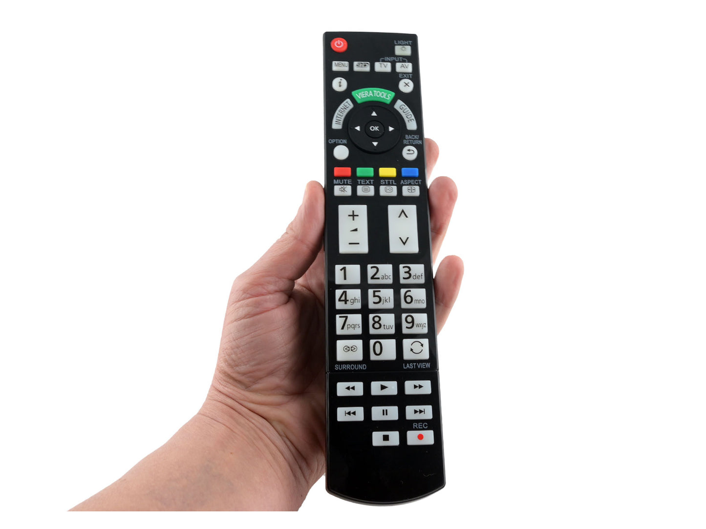 azurano Fernbedienung für PANASONIC N2QAYB000715 - TX-L42DT50 L42ETW50 L47ET50 L47WT50 L55DT50 P42GT50 P50GT50 P50VT50 P55ST50 P55VT50 P65ST50 P65VT50 PR55VT50 PR50ST50 L55WT50T L55DT50E P50ST60J - Bild 2