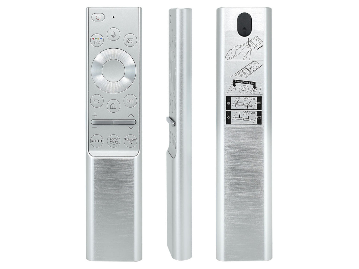 azurano Fernbedienung für SAMSUNG BN59-01311B, BN59-01327B, BN59-01328A, BN59-01346B, TM1990C, RMCRMT1AP1, Sprachfernbedienung mit Metall Gehäuse für QE GQ 4K QLED Series - Bild 4