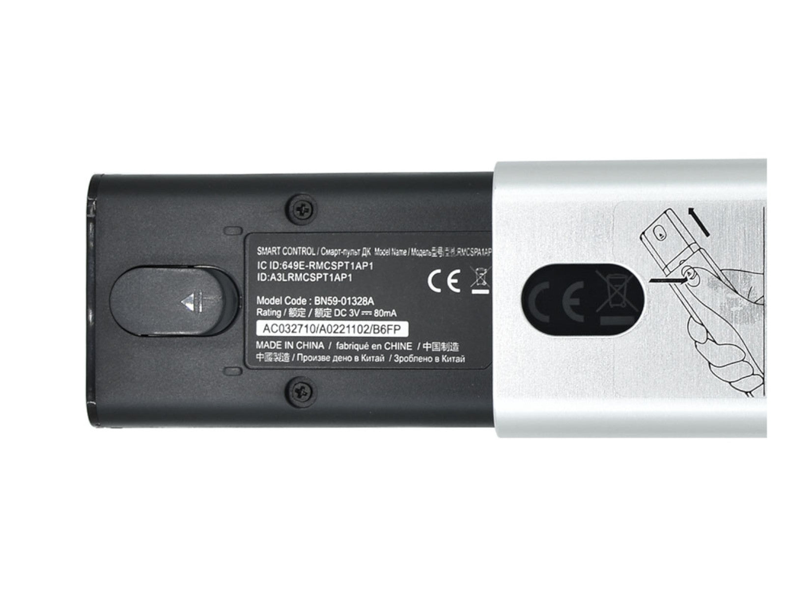 azurano Fernbedienung für SAMSUNG BN59-01311B, BN59-01327B, BN59-01328A, BN59-01346B, TM1990C, RMCRMT1AP1, Sprachfernbedienung mit Metall Gehäuse für QE GQ 4K QLED Series - Bild 5