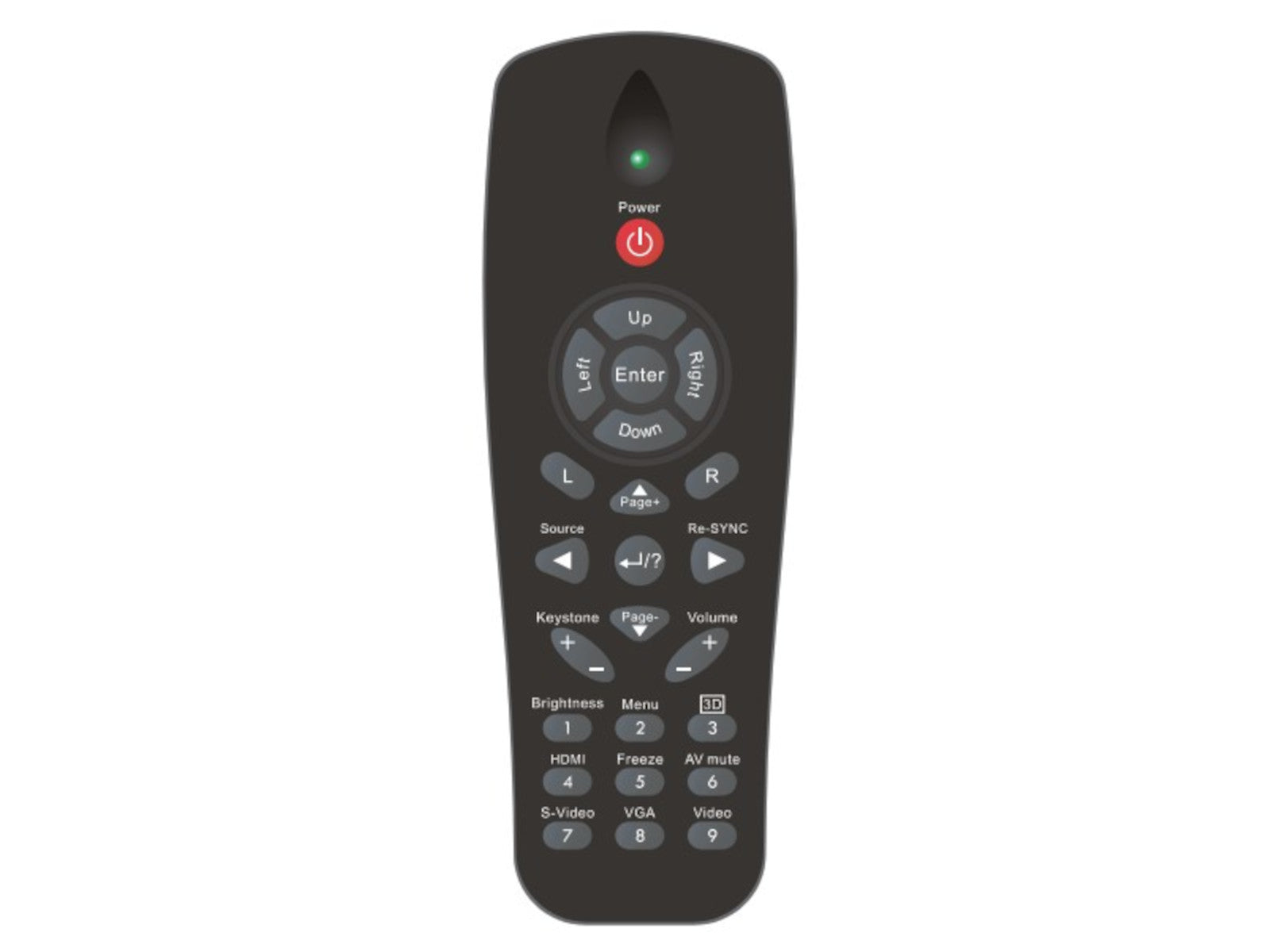 azurano Fernbedienung für OPTOMA BR-3057L, 45.8JA01G001 - Bild 1