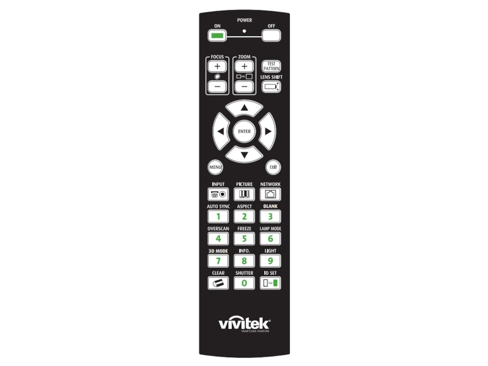 VIVITEK 5041844300 Original Fernbedienung - Bild 1