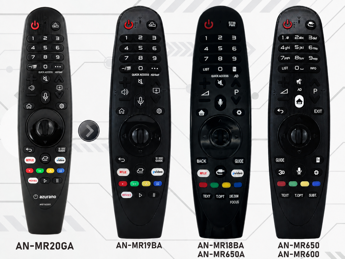 azurano Fernbedienung für LG Magic Remote MR20GA MR19BA MR18BA MR650A MR600 NO Mouse & Voice OLED Nano UHD 4K – Bild 6