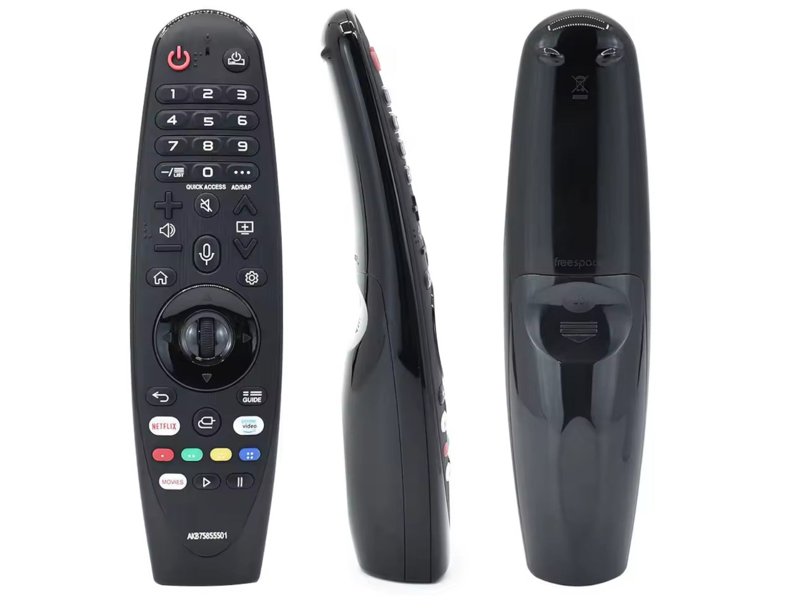 azurano Magic Remote AN-MR20GA, AKB75855501 Fernbedienung für 2020 LG OLED NanoCell 4K-UHD Smart TV mit Sprachsteuerung, Mausfunktion, Direktasten für Netflix, Amazon Video & Rakuten-TV (Movies) - Bild 2