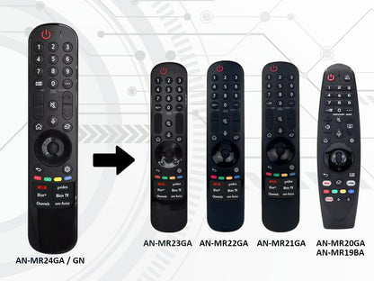 azurano Fernbedienung für LG AN-MR24GA, AKB76045003, Magic Voice Mouse Remote, OLED NanoCell QNED - Bild 7