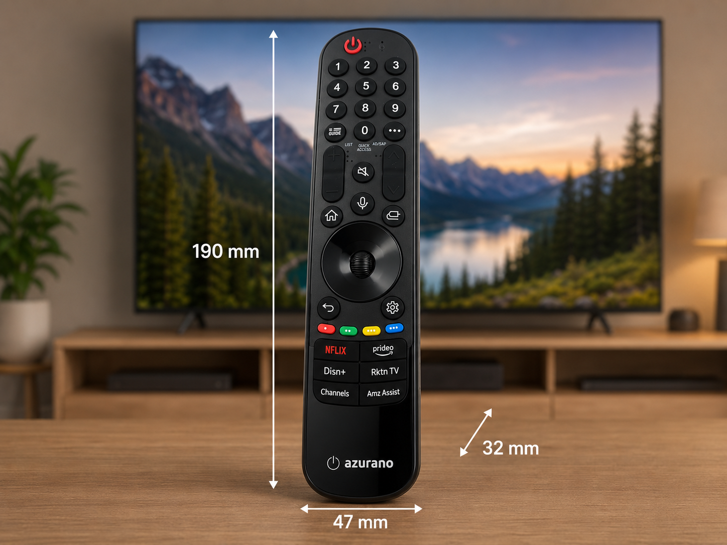 azurano Fernbedienung für LG Universal Magic remote, AN-MR24GA, MR23GA, MR22GA, MR21GA, MR20GA Voice Mouse, OLED NanoCell QNED - Bild 9