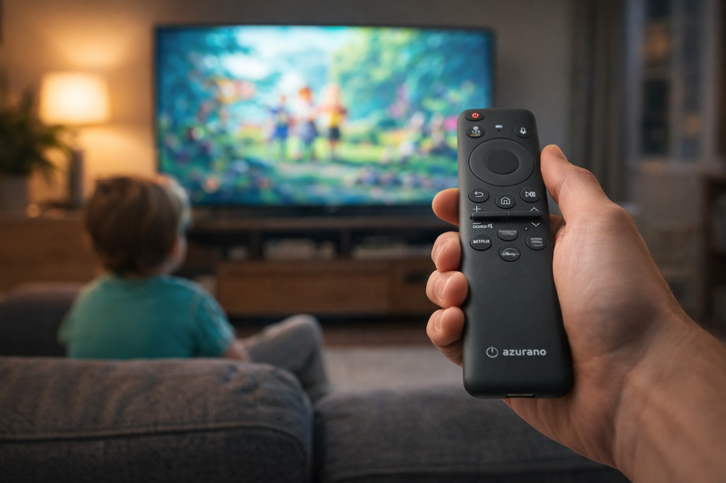 azurano SOLAR / USB-C Fernbedienung für SAMSUNG BN59-01455E BN59-01455A BN59-01455C / BN59-01432A BN59-01432D BN59-01439A TM2360E - CU8000 Q60C Q70C QN900C Q80C QN85C QN90C S90C - mit  Sprachfunktion - Bild 2