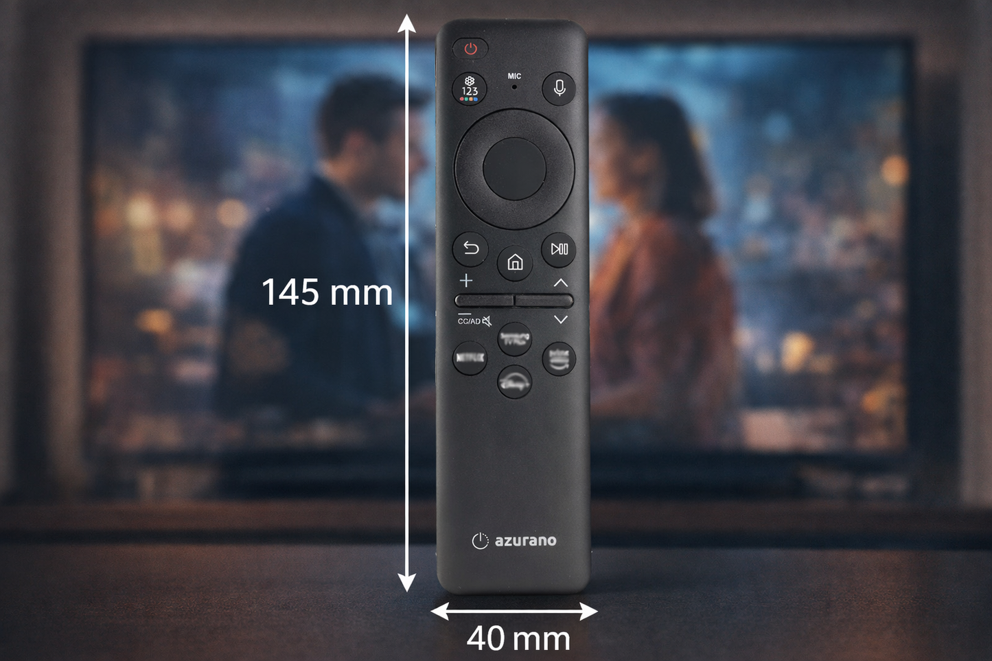 azurano SOLAR / USB-C Fernbedienung für SAMSUNG BN59-01455E BN59-01455A BN59-01455C / BN59-01432A BN59-01432D BN59-01439A TM2360E - CU8000 Q60C Q70C QN900C Q80C QN85C QN90C S90C - mit  Sprachfunktion - Bild 3
