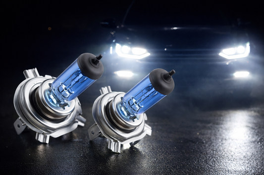 MARUTA SUPER WHITE H4 60/55W Halogenlampe für Abblendlicht, Fernlicht, 5500K Xenon-Effekt, langlebige hochwertige Xenon-Gas Quarzglas Birne, ECE Prüfzeichen - designed in Japan! - Bild 2