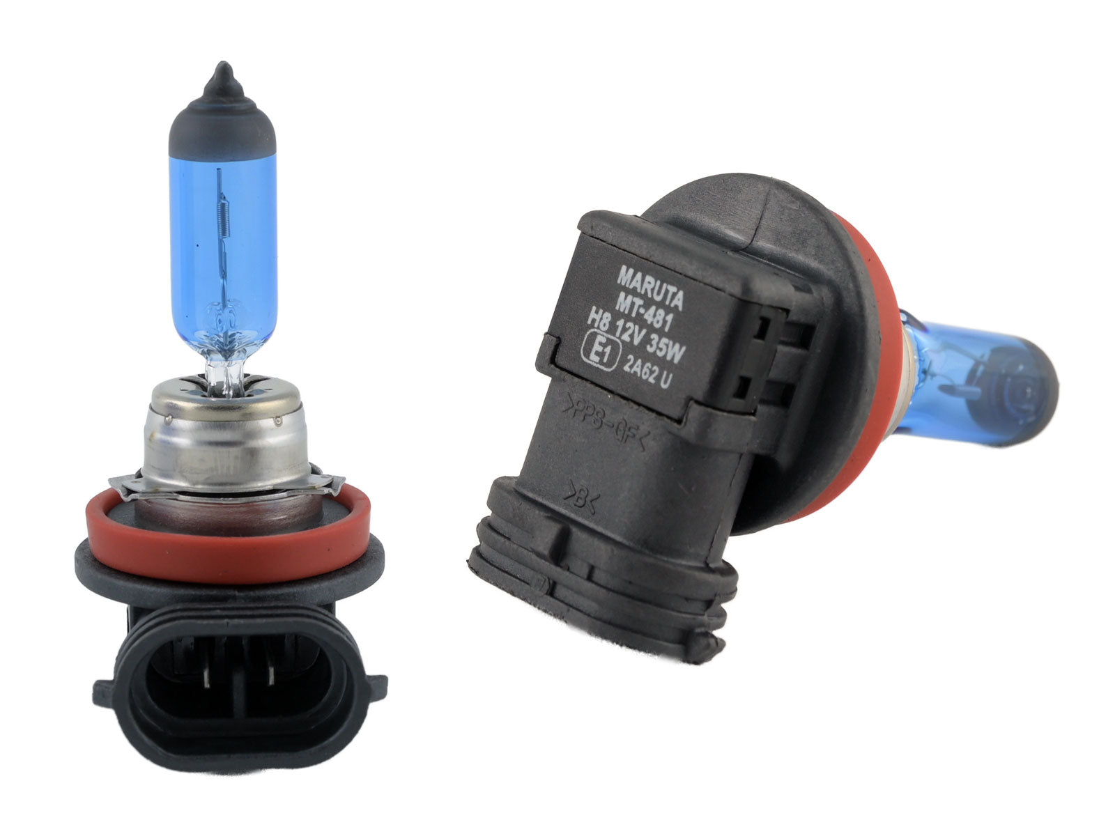 MARUTA SUPER WHITE H8 35W Halogenlampe für Nebelscheinwerfer, Tagfahrlicht, 5500K Xenon-Effekt, langlebige hochwertige Xenon-Gas Quarzglas Birne, ECE Prüfzeichen - Bild 5