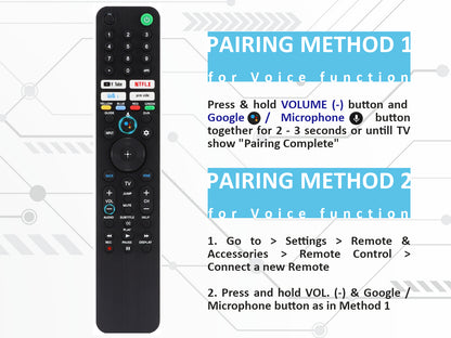 azurano Fernbedienung für SONY RMF-TX, Voice Remote - Universal for all SONY OLED QLED LED 8K 4K Bravia smart TV - Bild 6
