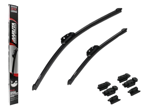 MARUTA Lotus Perl-Effekt Scheibenwischer SET 525mm / 375mm (530mm/380mm) - universal - vorne, Aero-dynamik optimierte Wischerblätter aus exklusiver Silikon / Gummimischung (made in Japan) - Bild 10