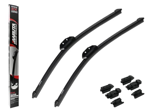 MARUTA Lotus Perl-Effekt Scheibenwischer SET 475mm / 475mm - universal - vorne, Aero-dynamik optimierte Wischerblätter aus exklusiver Silikon / Gummimischung (made in Japan) - Bild 10