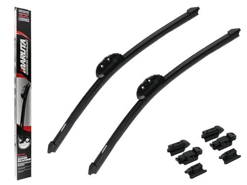 MARUTA Lotus Perl-Effekt Scheibenwischer SET 450mm / 450mm - universal - vorne, Aero-dynamik optimierte Wischerblätter aus exklusiver Silikon / Gummimischung (made in Japan) - Bild 10