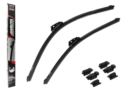 MARUTA Lotus Perl-Effekt Scheibenwischer SET 550 mm / 525 mm (550mm / 530mm) - universal - vorne, Aero-dynamik optimierte Wischerblätter aus exklusiver Silikon / Gummimischung (made in Japan) - Bild 10