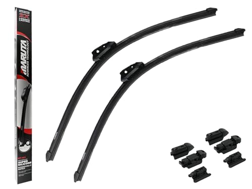 MARUTA Lotus Perl-Effekt Scheibenwischer SET 600 mm / 600 mm - universal - vorne, Aero-dynamik optimierte Wischerblätter aus exklusiver Silikon / Gummimischung (made in Japan) - Bild 10