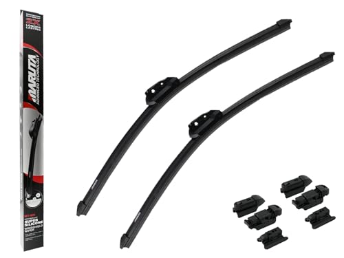 MARUTA Lotus Perl-Effekt Scheibenwischer SET 525mm/525mm (530mm/530mm) - universal - vorne, Aero-dynamik optimierte Wischerblätter aus exklusiver Silikon / Gummimischung (made in Japan) - Bild 10