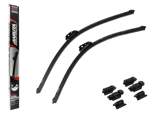 MARUTA Lotus Perl-Effekt Scheibenwischer SET 650 mm / 550 mm - universal - vorne, Aero-dynamik optimierte Wischerblätter aus exklusiver Silikon / Gummimischung (made in Japan) - Bild 10