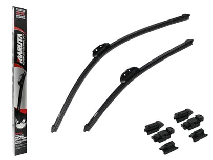 MARUTA Lotus Perl-Effekt Scheibenwischer SET 650 mm / 400 mm - universal - vorne, Aero-dynamik optimierte Wischerblätter aus exklusiver Silikon / Gummimischung (made in Japan) - Bild 10