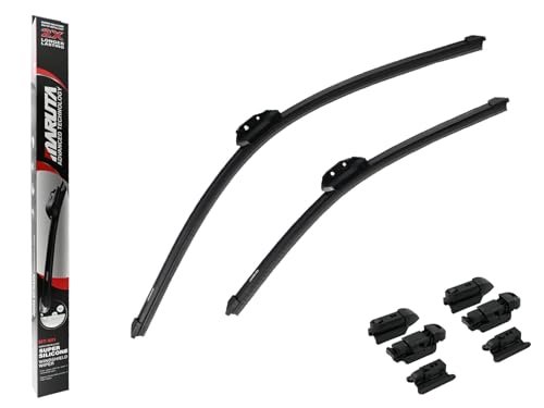 MARUTA Lotus Perl-Effekt Scheibenwischer SET 650 mm / 475 mm (650mm/480mm) - universal - vorne, Aero-dynamik optimierte Wischerblätter aus exklusiver Silikon / Gummimischung (made in Japan) - Bild 10