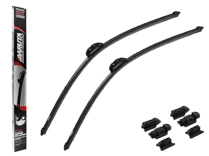 MARUTA Lotus Perl-Effekt Scheibenwischer SET 700 mm / 700 mm - universal - vorne, Aero-dynamik optimierte Wischerblätter aus exklusiver Silikon / Gummimischung (made in Japan) - Bild 10