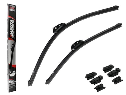 MARUTA Lotus Perl-Effekt Scheibenwischer SET 550 mm / 475 mm - universal - vorne, Aero-dynamik optimierte Wischerblätter aus exklusiver Silikon / Gummimischung (made in Japan) - Bild 10