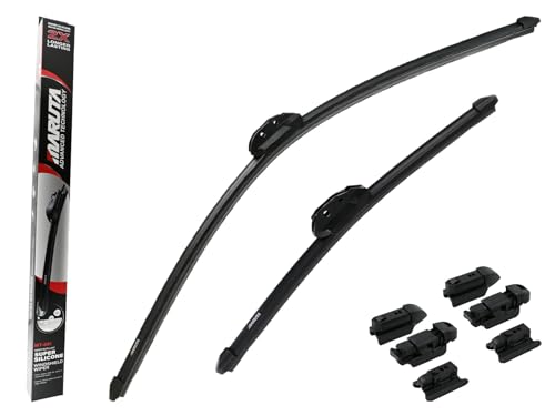 MARUTA Lotus Perl-Effekt Scheibenwischer SET 700 mm / 400 mm - universal - vorne, Aero-dynamik optimierte Wischerblätter aus exklusiver Silikon / Gummimischung (made in Japan) - Bild 10