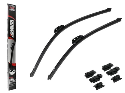 MARUTA Lotus Perl-Effekt Scheibenwischer SET 650 mm / 525mm (650mm/530mm) - universal - vorne, Aero-dynamik optimierte Wischerblätter aus exklusiver Silikon / Gummimischung (made in Japan) - Bild 10