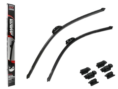 MARUTA Lotus Perl-Effekt Scheibenwischer SET 700 mm / 550 mm - universal - vorne, Aero-dynamik optimierte Wischerblätter aus exklusiver Silikon / Gummimischung (made in Japan) - Bild 10