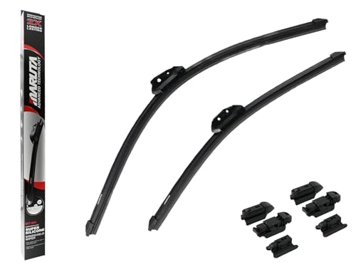 MARUTA Lotus Perl-Effekt Scheibenwischer SET 600 mm / 475 mm (600mm/480mm) - universal - vorne, Aero-dynamik optimierte Wischerblätter aus exklusiver Silikon / Gummimischung (made in Japan) - Bild 10